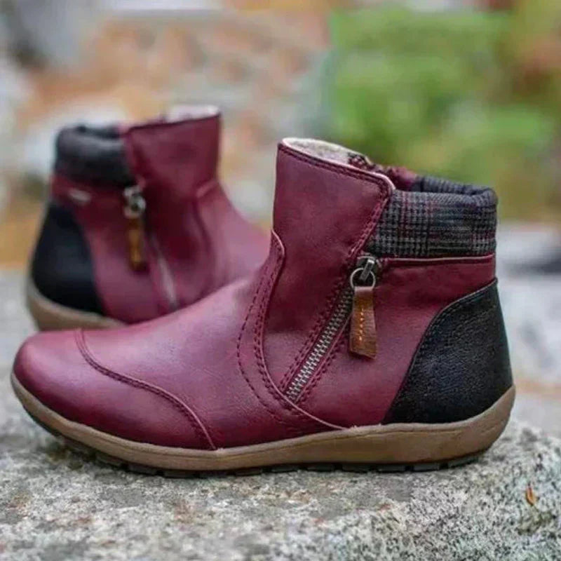 Botas ortopédicas impermeáveis com suporte de arco e sola antiderrapante