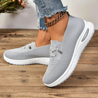 Sapatos ortopédicos slip-on acolchoados com suporte no médio-pé e sola antiderrapante