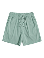 Conjunto masculino de verão manga curta com calças coordenadas, tecido respirável regular fit