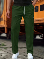 Calças homem algodão jogger confortáveis corte moderno