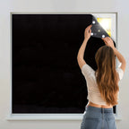 Cortinas blackout portáteis para quarto e sala com isolamento térmico, instalação interior