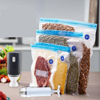 Sacos de vácuo reutilizáveis PA+PE para conservação de alimentos, vários tamanhos