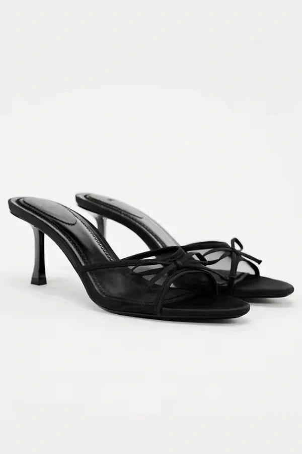 Sapatos de Dança Latina Femininos | Salto Slip-on | Malha Respirável