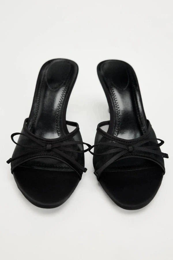 Sapatos de Dança Latina Femininos | Salto Slip-on | Malha Respirável