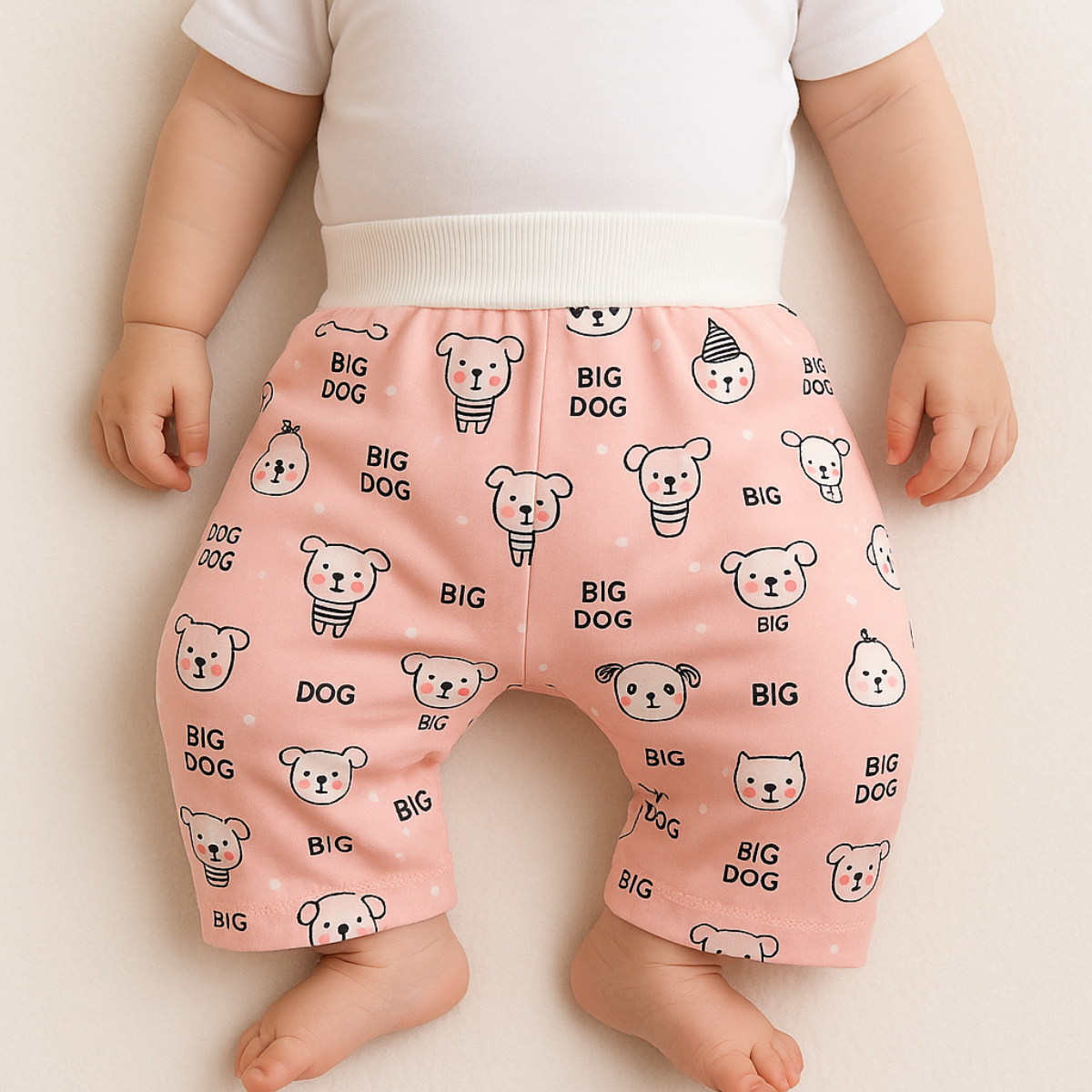 Cuecas de treino para bebé reutilizáveis em algodão respirável, estampas divertidas, treino do bacio
