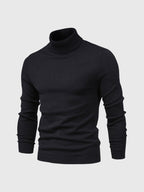 Camisola gola alta homem algodão lavável à máquina