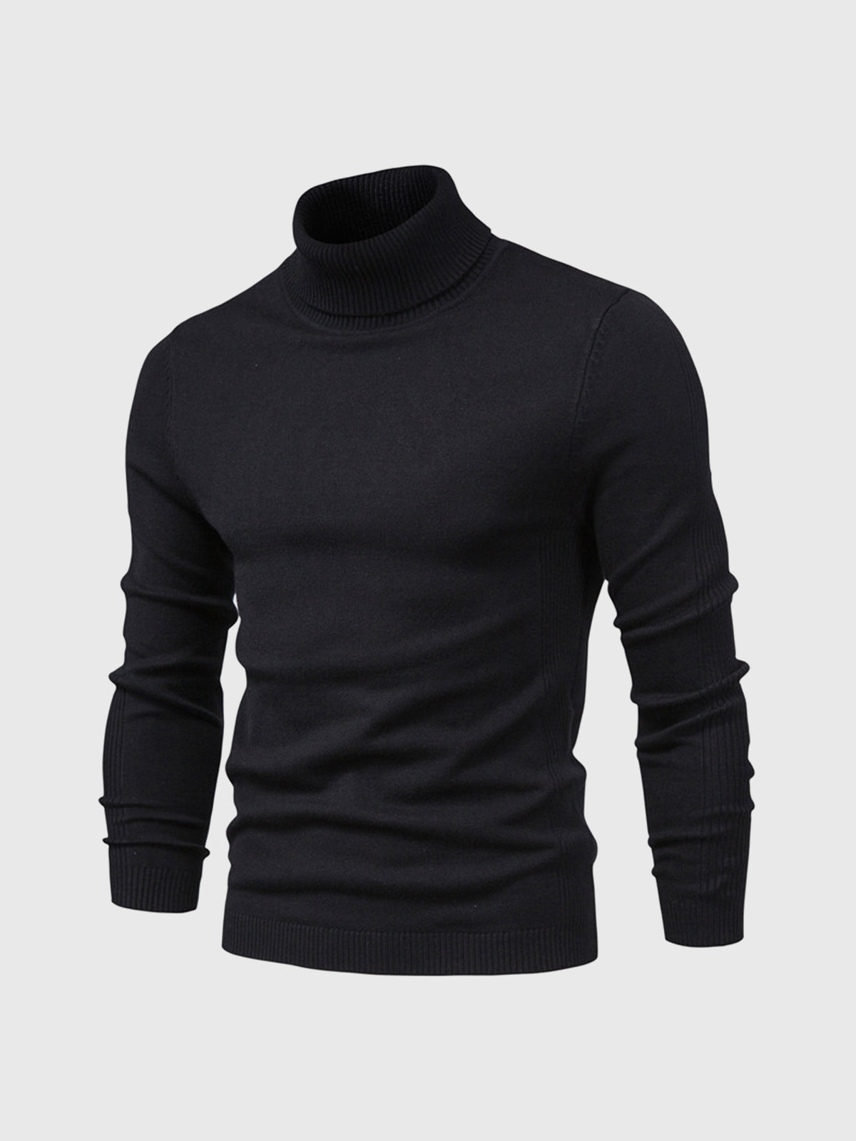 Camisola gola alta homem algodão lavável à máquina