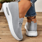 Sapatos ortopédicos slip-on acolchoados com suporte no médio-pé e sola antiderrapante