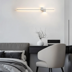 Candeeiro de parede LED minimalista em alumínio, design moderno para interior