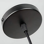 Lustre LED industrial retro gaiola de ferro preto 1 ou 3 luzes, estilo vintage