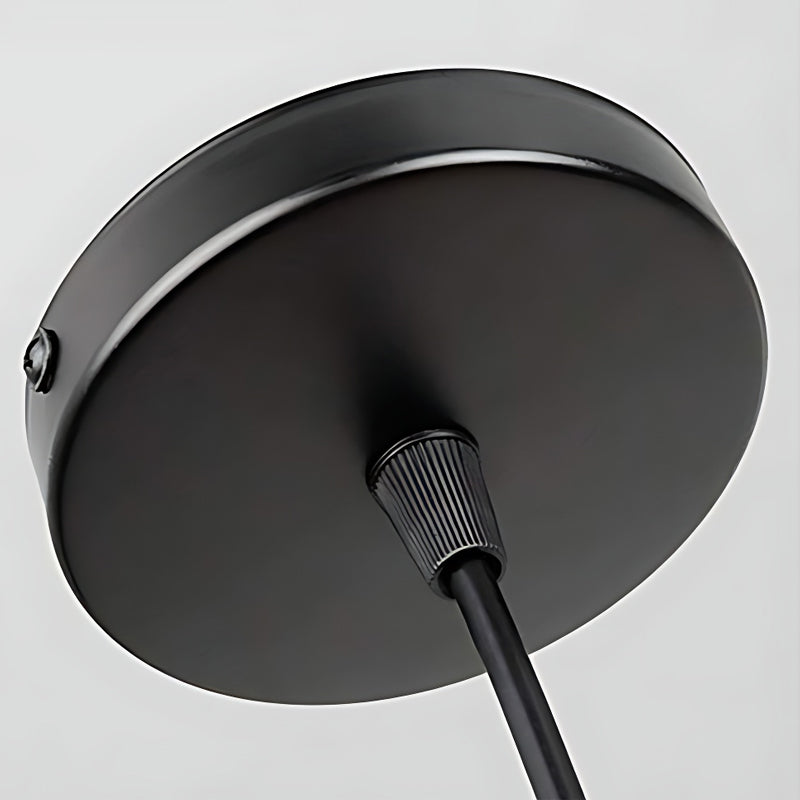 Lustre LED industrial retro gaiola de ferro preto 1 ou 3 luzes, estilo vintage