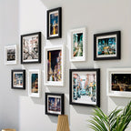Conjunto de molduras para fotos 11 peças estilo clássico, instalação sem furos, decoração sala