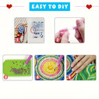 Kit pintura diamante 12 cartões Natal Pai Natal designs exclusivos
