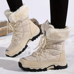 Botas de inverno femininas impermeáveis forradas antiderrapante