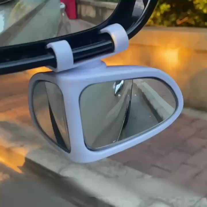 Espelhos de ponto cego para carros HD 360° ajustável formato oval kit com 2 unidades