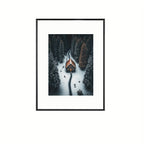 Moldura para foto clássica preta para parede e mesa, retangular 30x46cm