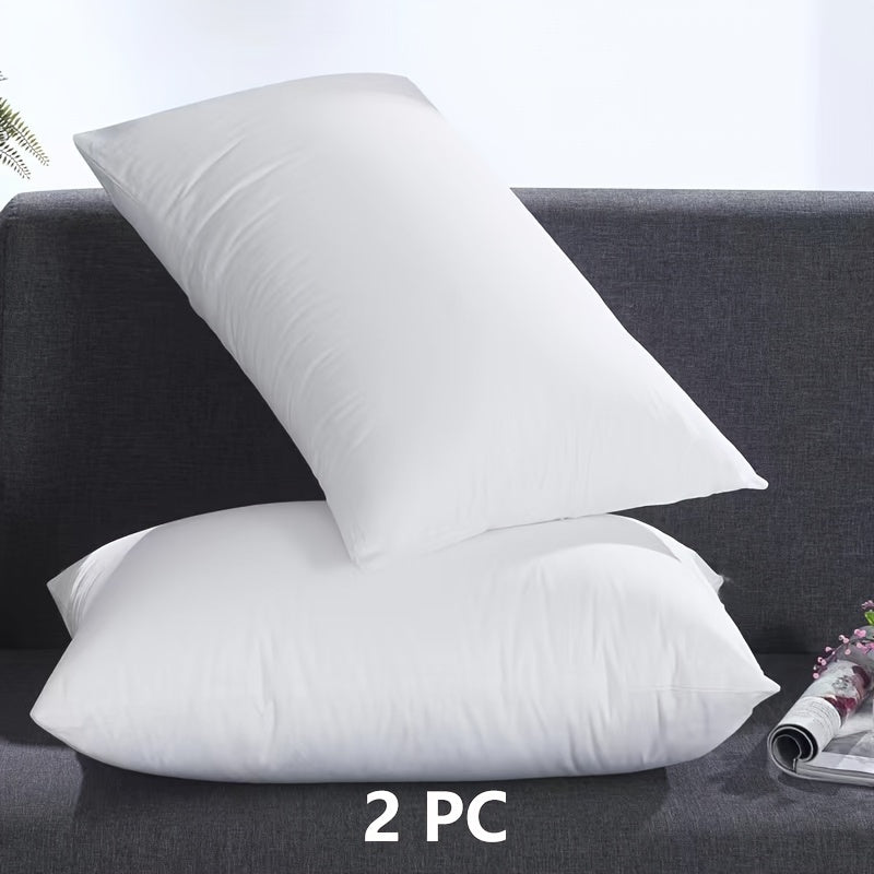 Almofadas de cama conjunto 2 peças, cobertura 100% algodão, macias e respiráveis