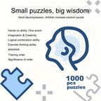 Puzzle redondo 1000 peças signos do zodíaco, design detalhado mate 67 cm
