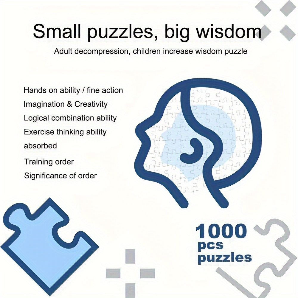 Puzzle redondo 1000 peças signos do zodíaco, design detalhado mate 67 cm
