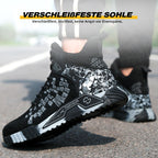 Sapatos de segurança com biqueira de aço e sola antiperforação Kevlar, leves e respiráveis
