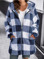 Sweater mulher oversize com capuz corte folgado casual
