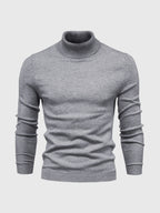 Camisola gola alta homem algodão lavável à máquina