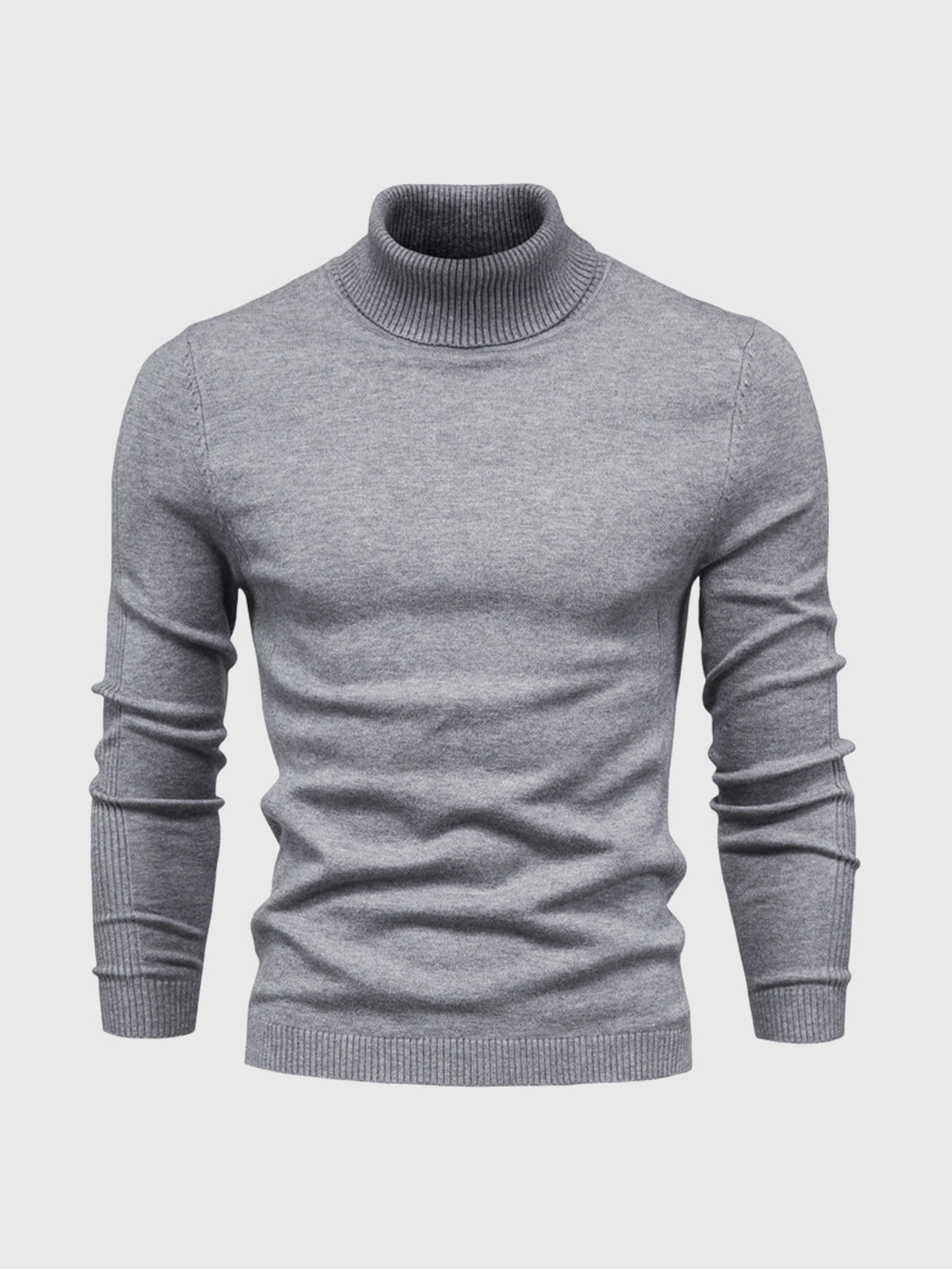 Camisola gola alta homem algodão lavável à máquina