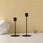 Porta-velas de metal conjunto de 2 para decoração de mesa jantar e casamento