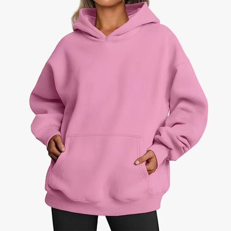 Hoodie algodão leve com estampa de pôr do sol corte relaxado