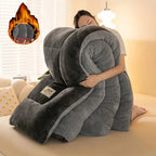 Edredom plush extra grosso antistático para outono e inverno