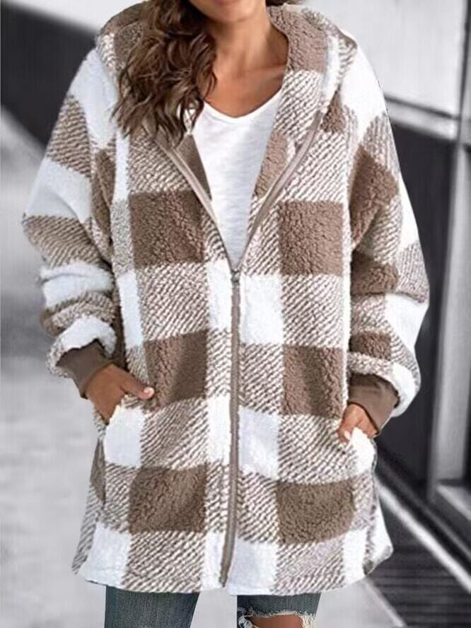 Sweater mulher oversize com capuz corte folgado casual