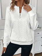 Camisola feminina de malha suave corte elegante conforto diário