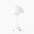 Candeeiro de mesa LED sem fios com cúpula moderna e controlo por toque