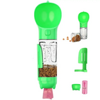 Garrafa de água portátil 3 em 1 para animais com dispensador e tigela integrada, sem BPA