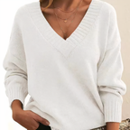 Camisola de caxemira feminina malha macia em várias cores