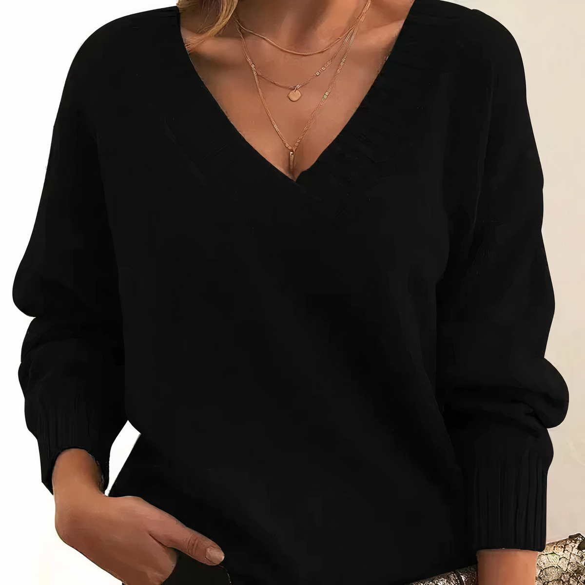 Camisola de caxemira feminina malha macia em várias cores