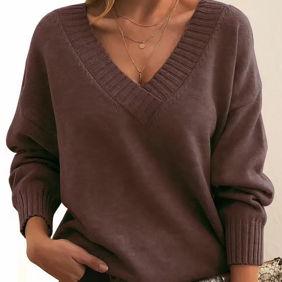 Camisola de caxemira feminina malha macia em várias cores