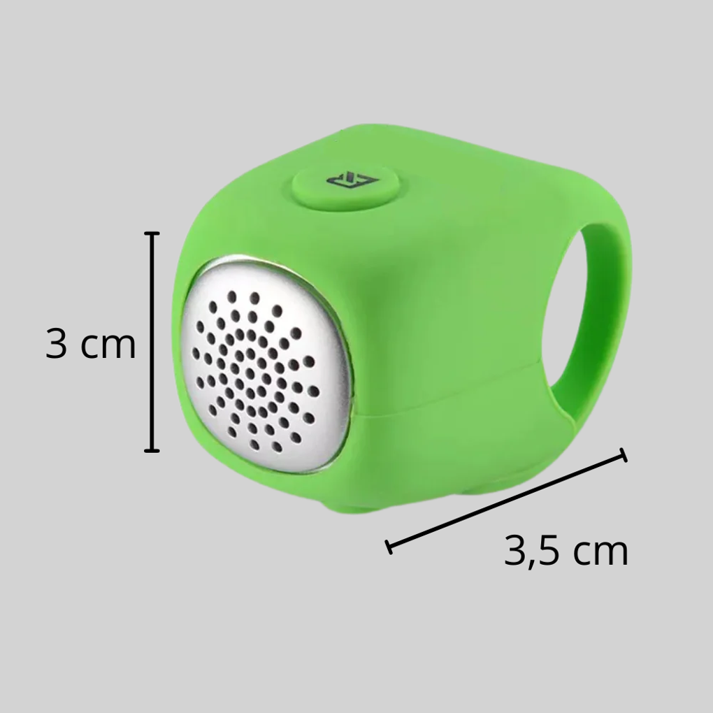 Buzina de bicicleta silicone 110dB 3 tons resistente a respingos