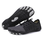 Sapatos descalços ergonômicos com sola flexível e material respirável