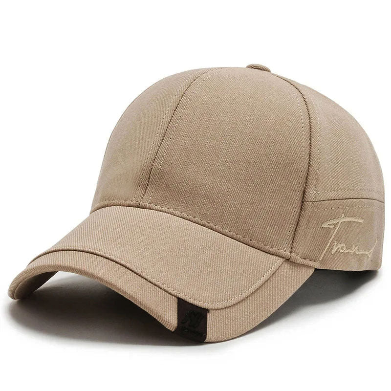 Boné de baseball masculino twill ajustável com bordado subtil