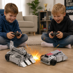 Carros RC de combate transformáveis set 2 jogadores com controlo 2.4GHz