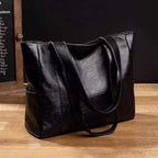 Bolsa de couro feminina tiracolo vintage com alça ajustável