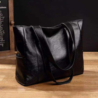 Bolsa de couro feminina tiracolo vintage com alça ajustável