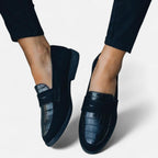 Mocassins de couro femininos design clássico atemporal com palmilha acolchoada