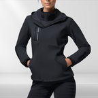 Casaco outdoor 3 em 1 para mulher, impermeável com forro fleece e capuz amovível
