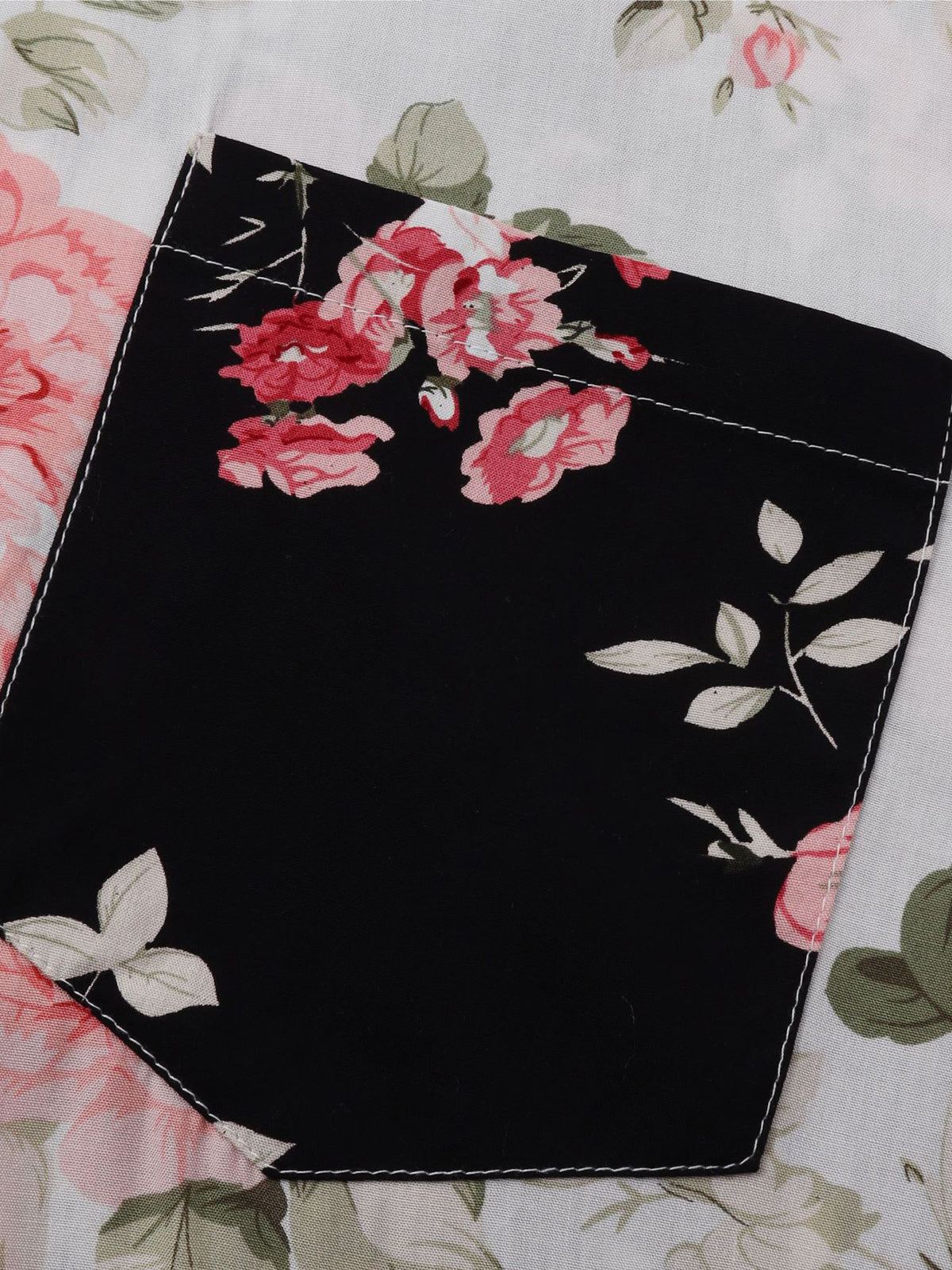 Camisa floral masculina manga curta com botões estampado vibrante