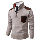 Camisola caxemira masculina de corte confortável e design atemporal