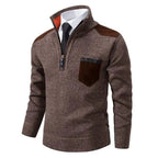 Camisola caxemira masculina de corte confortável e design atemporal