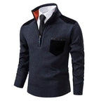 Camisola caxemira masculina de corte confortável e design atemporal