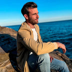 Jaqueta bomber masculina leve com fecho de correr estilo casual